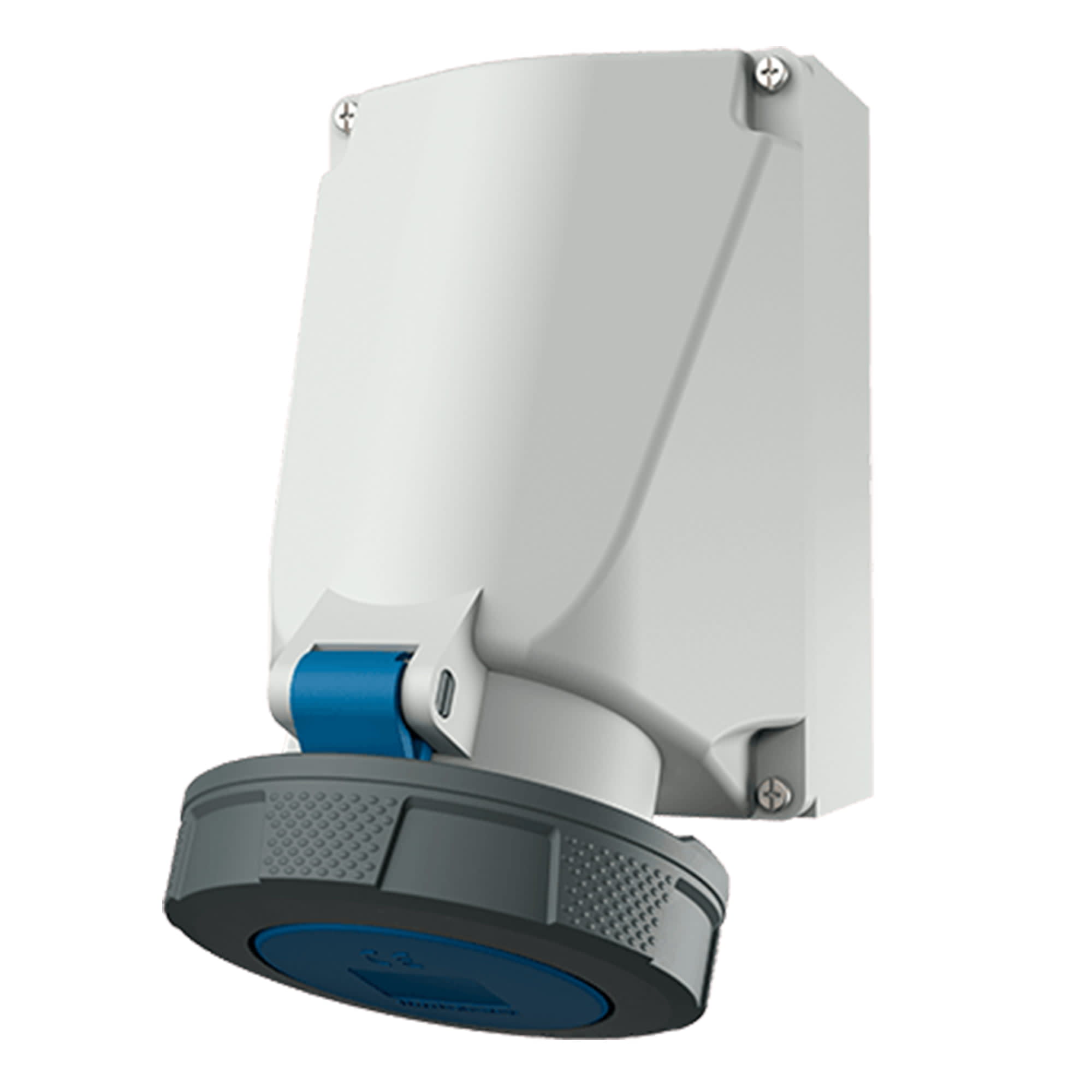 TOMA VISIBLE 63AMP 3P+T 250V AZUL 9H IP67 MENNEKES