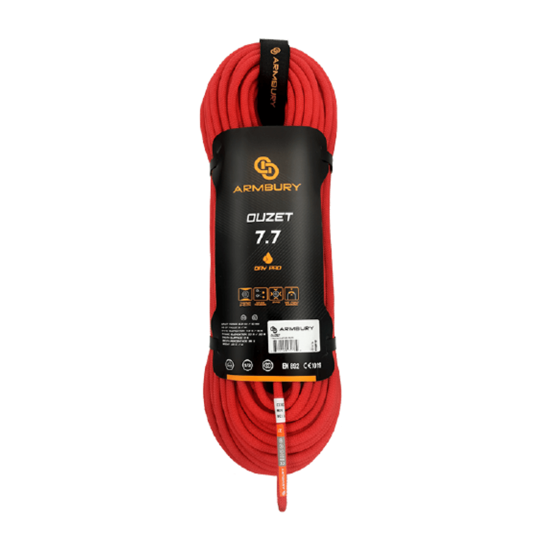 CUERDA DINAMICA 7.7MM X 60M ROJO 6.2 kN CE EN 892 OUZET 7.7 4111135 ARMBURY