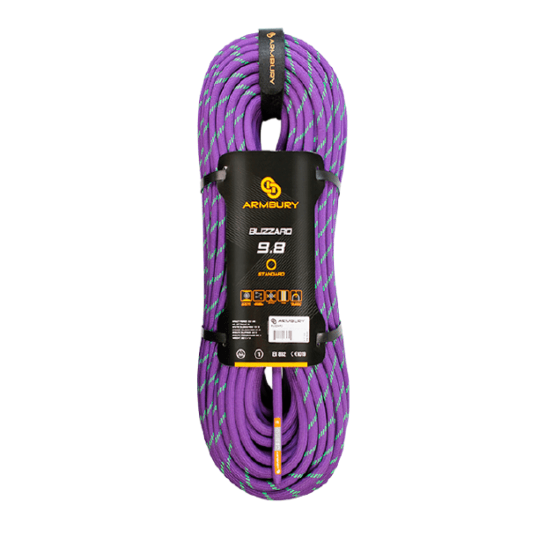 CUERDA DINAMICA 9.8MM X 60M MORADO DUO 8.9 kN CE EN 892 BLIZZARD 9.8 4111545 ARMBURY