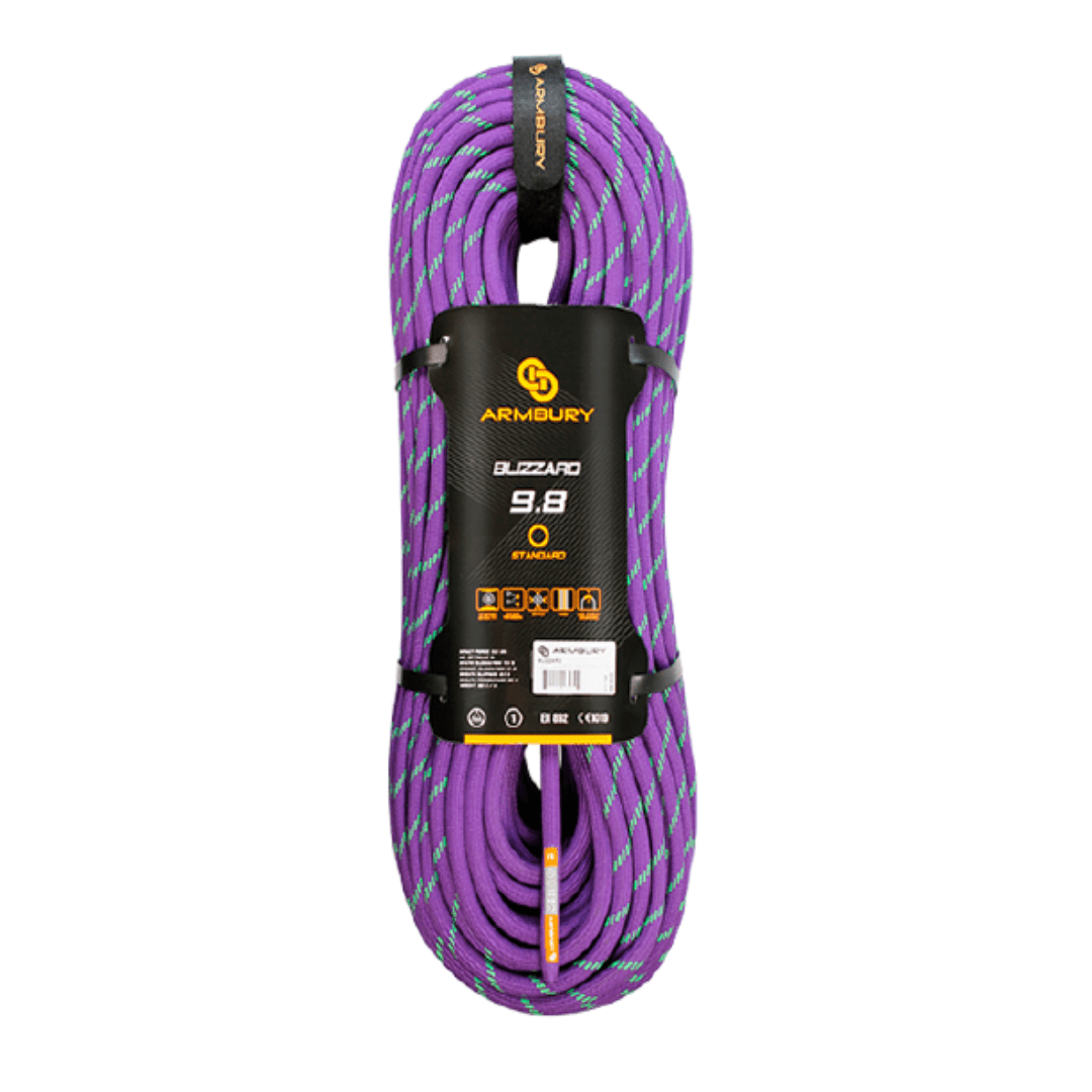 CUERDA DINAMICA 9.8MM X 70M MORADO DUO 8.9 kN CE EN 892 BLIZZARD 9.8 4111546 ARMBURY