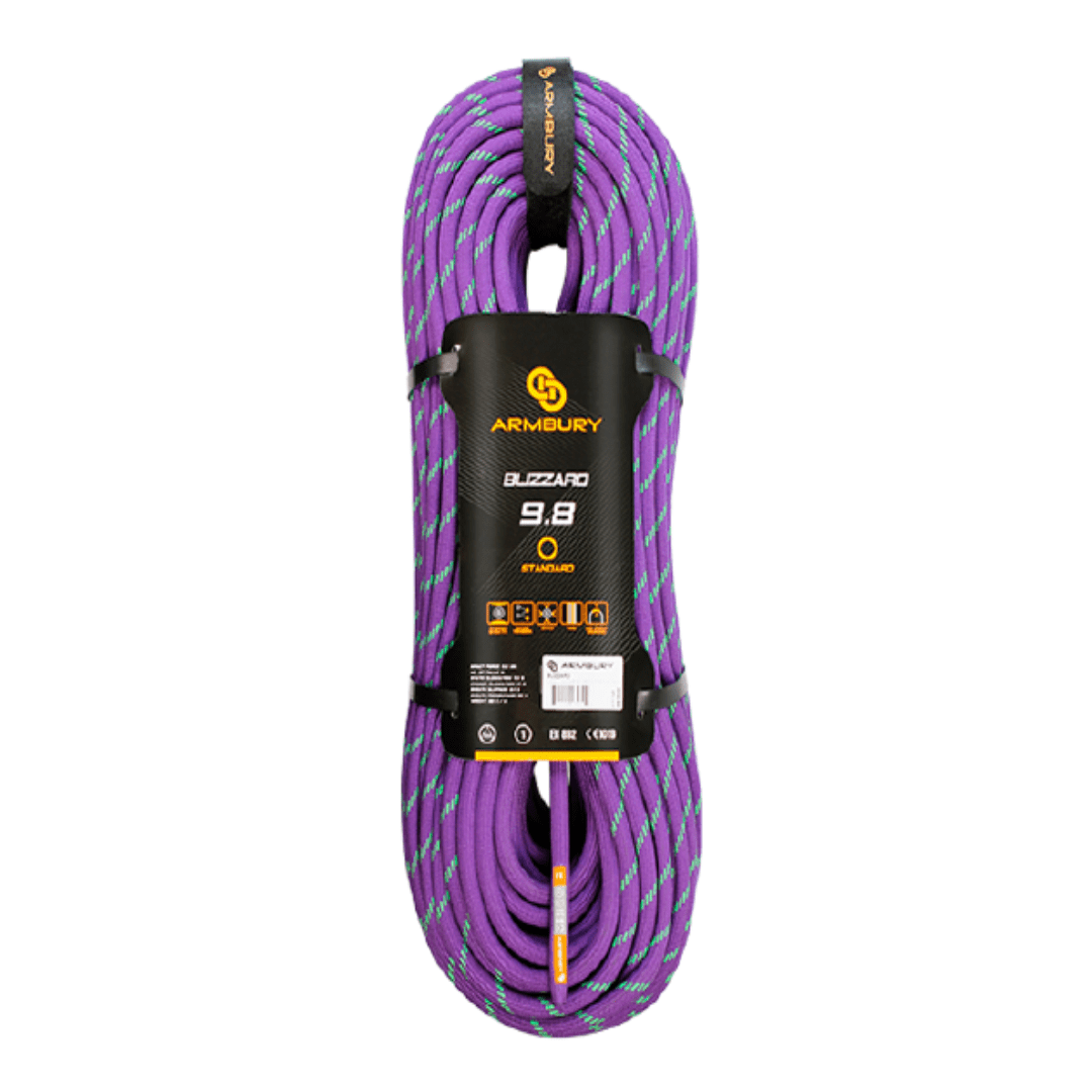 CUERDA DINAMICA 9.8MM X 80M MORADO DUO 8.9 kN CE EN 892 BLIZZARD 9.8 4111547 ARMBURY1