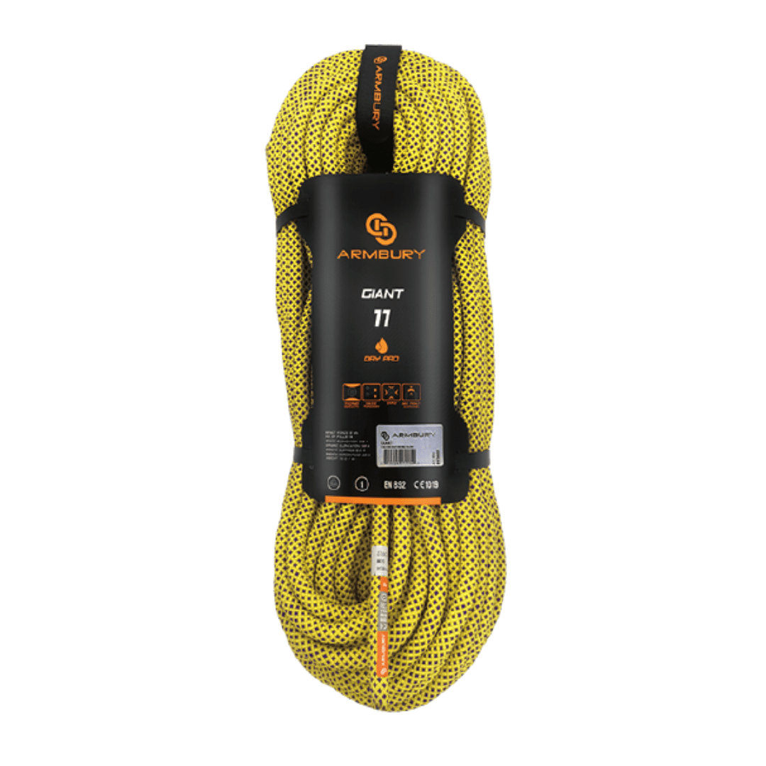 CUERDA DINAMICA 11MM AMARILLO (PRESENTACION MAX 200MTS) 9 kN CE EN 892 GIANT 11 4111839 ARMBURY1