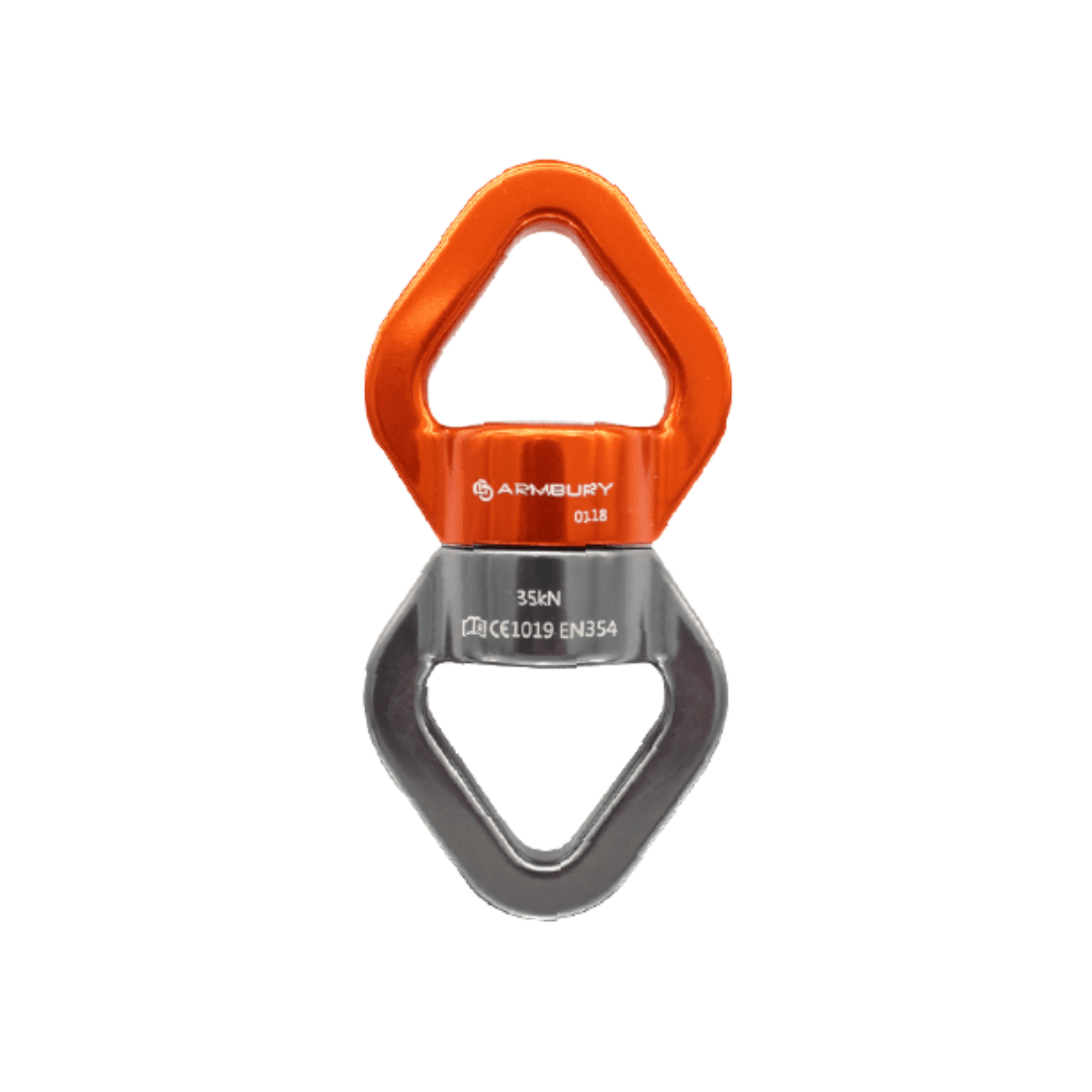 OCHO GIRATORIO ALUMINIO NARANJA NEGRO 35 kN CE EN 354 SWIVEL 4154253 ARMBURY