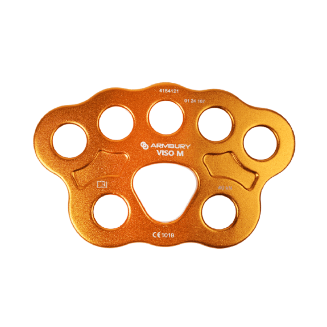 PLACA MULTIANCLAJE X5 ALUMINIO TALLA M NARANJA 40 kN CE RIGGING PLATE 4154121 ARMBURY1