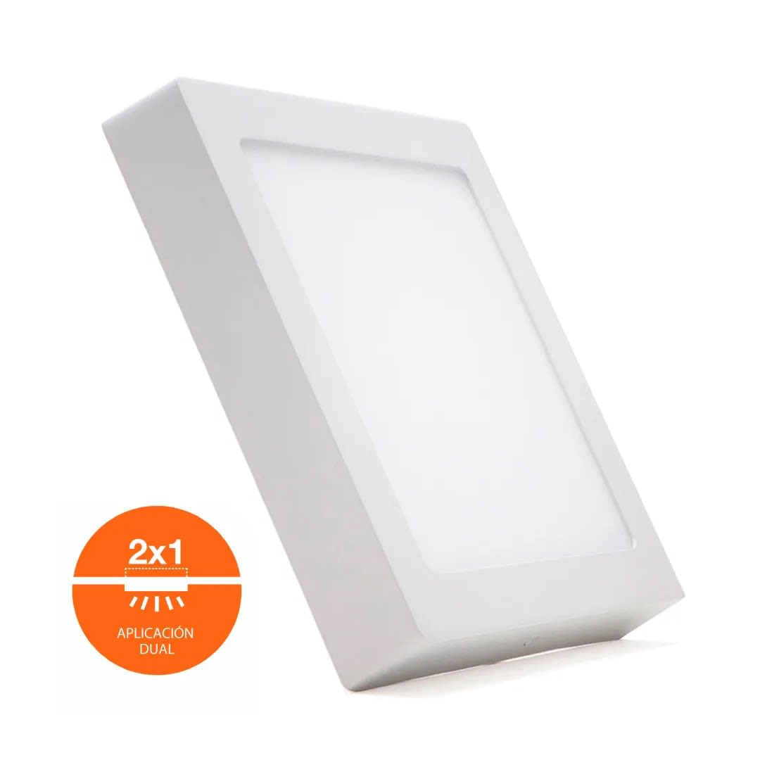 DOWNLIGHT 2 EN 1 CUADRADO 15W LUZ BLANCA POLICARBONATO LEDVANCE2
