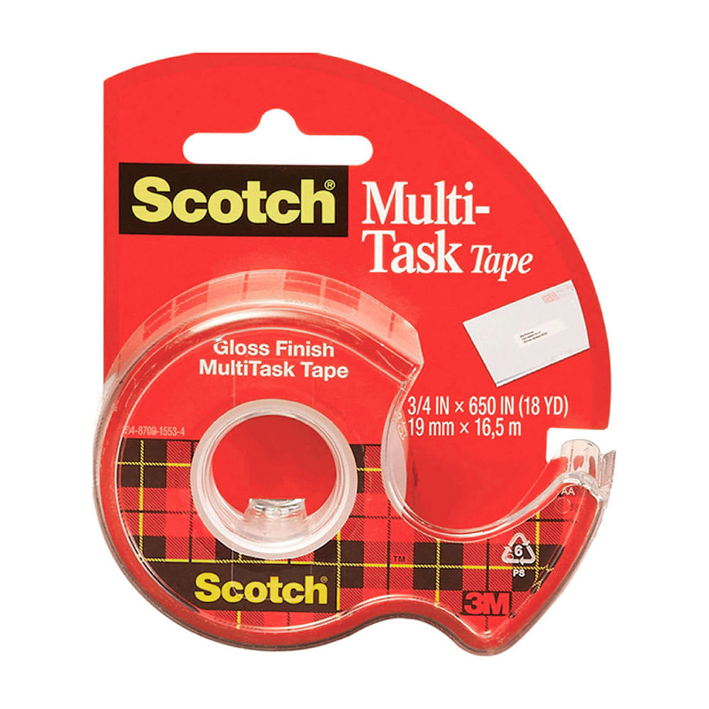 CINTA CRISTAL CON DISPENSADOR 3/4 X 16.5MTS 3M PERU1