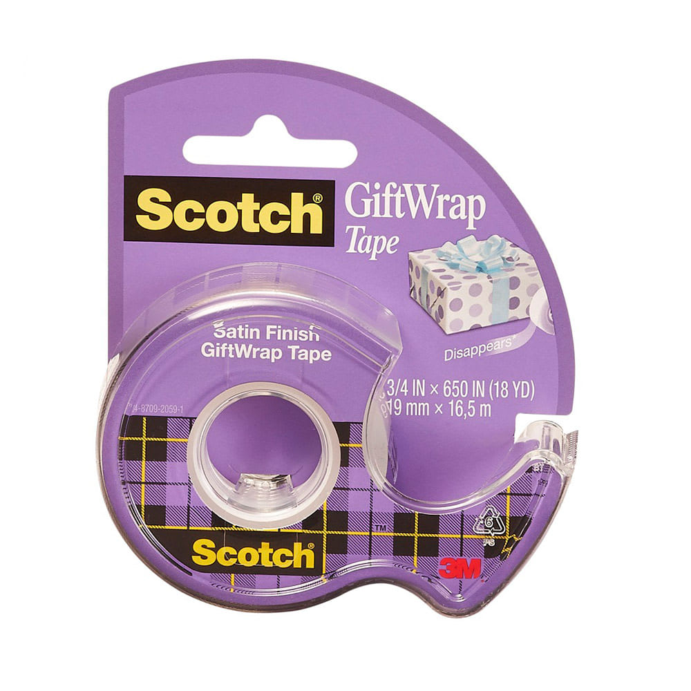 CINTA GIFTWRAP CON DISPENSADOR 3M PERU
