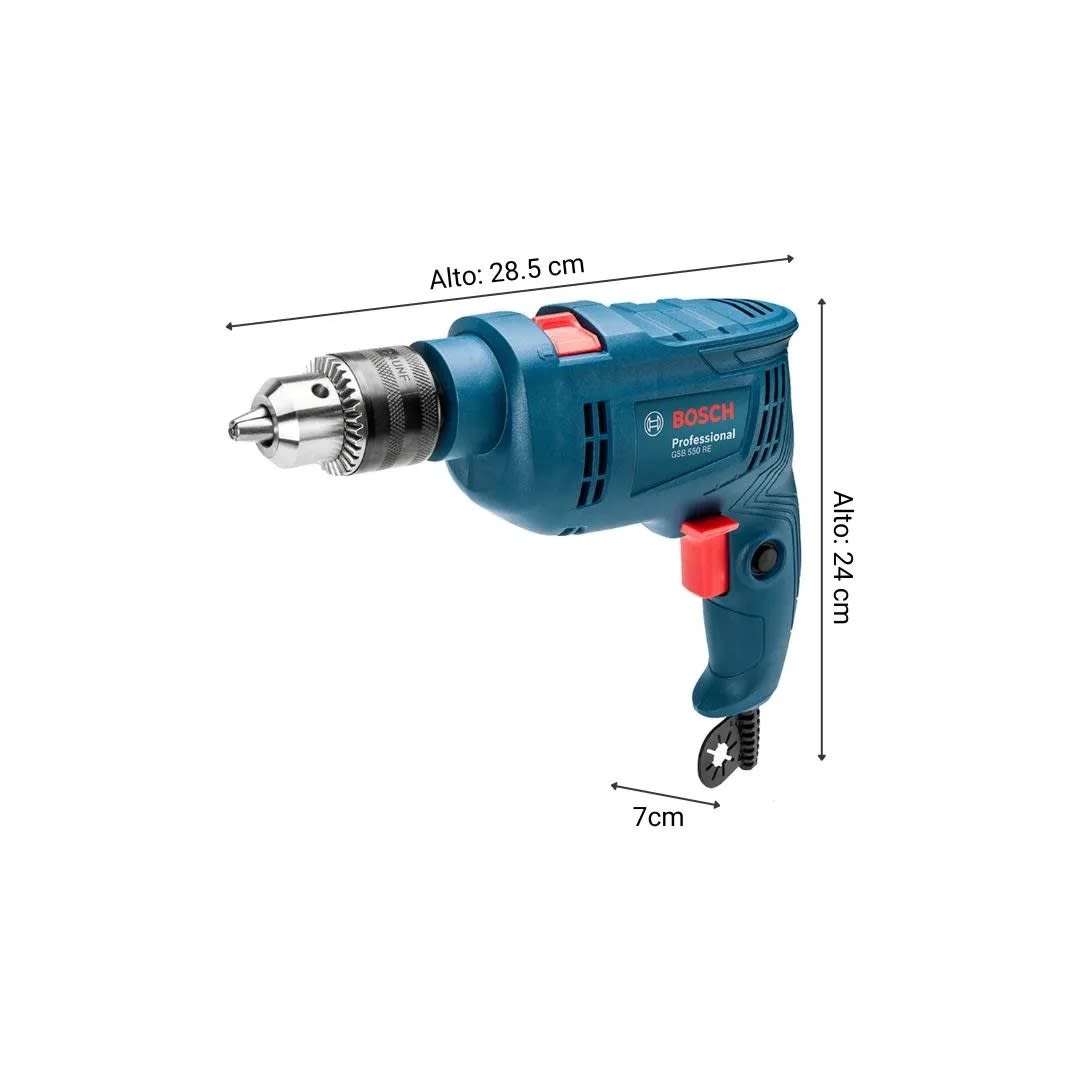 TALADRO PERCUTOR 1/2'' 550W GSB 550 RE MP BOSCH5