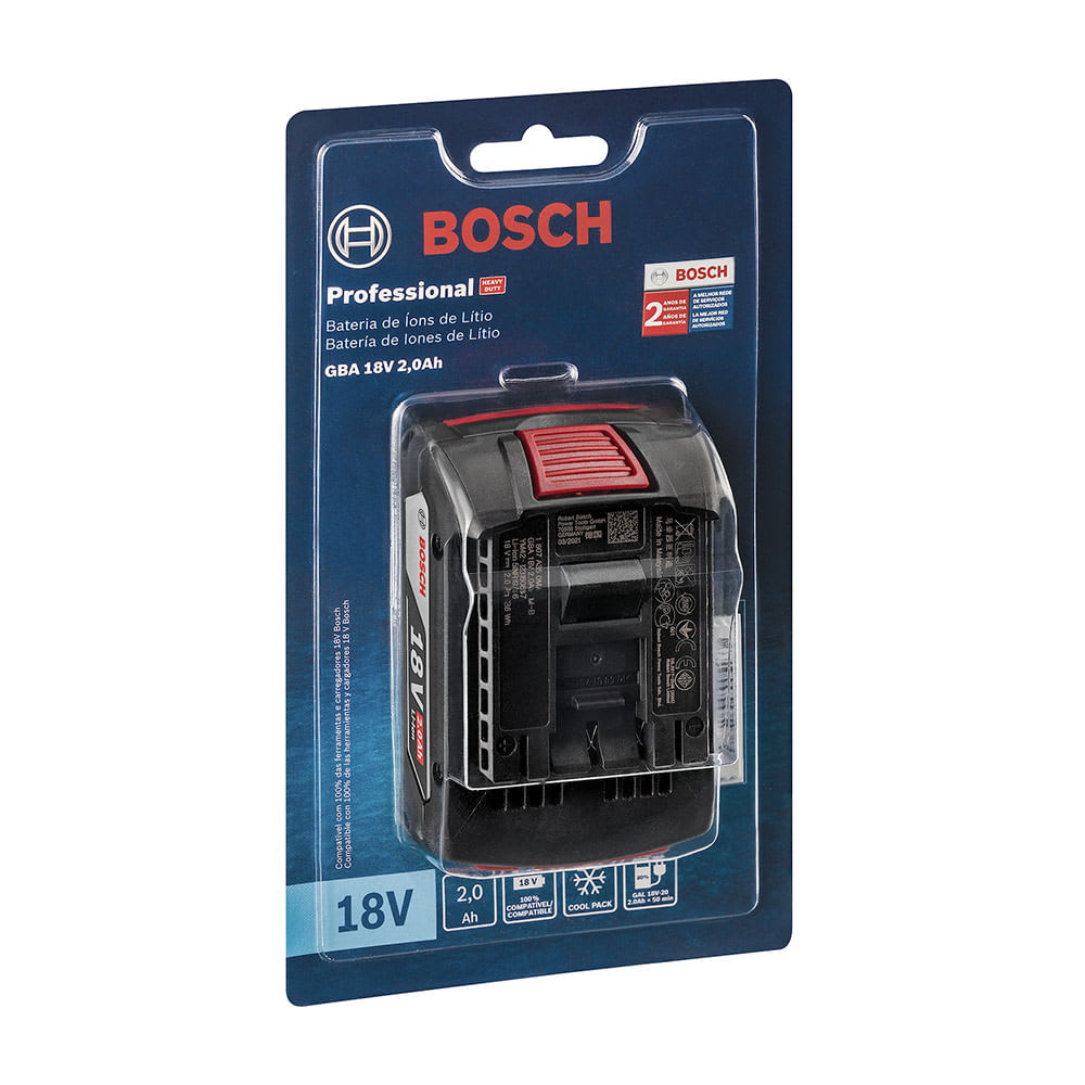 BATERIA IONES DE LITIO GBA 18V 2.0AH BOSCH