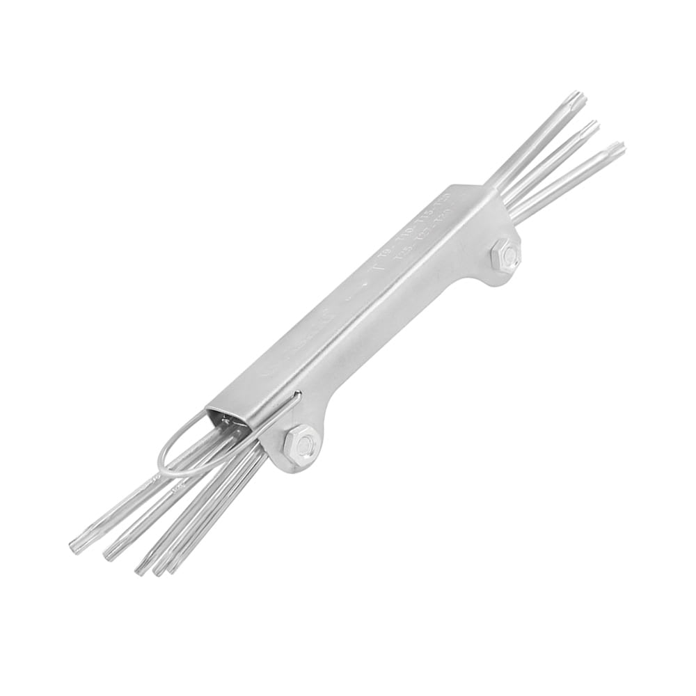 JUEGO DE LLAVES ALLEN TORX DE ACERO CROMADO 8 PIEZAS KAMASA