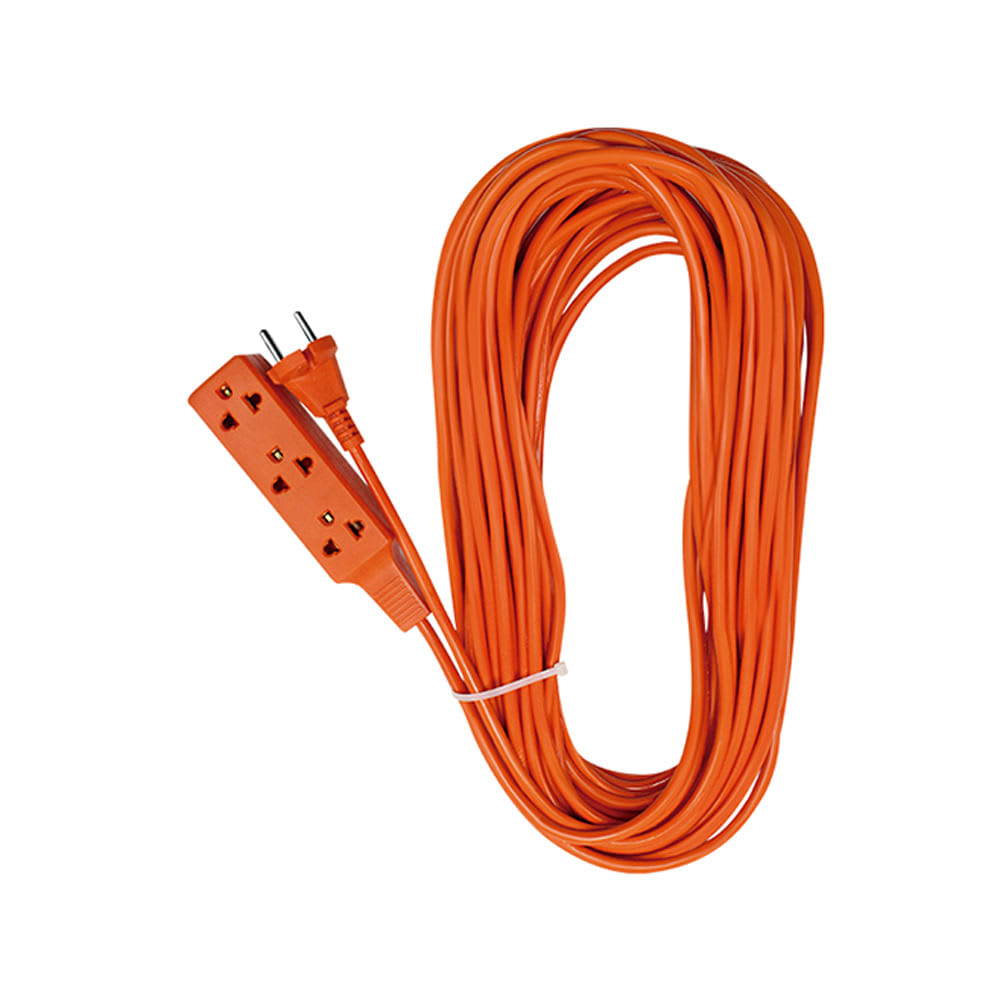 EXTENSION ELECTRICA 3 TOMA CORRIENTE 75FT KAMASA1