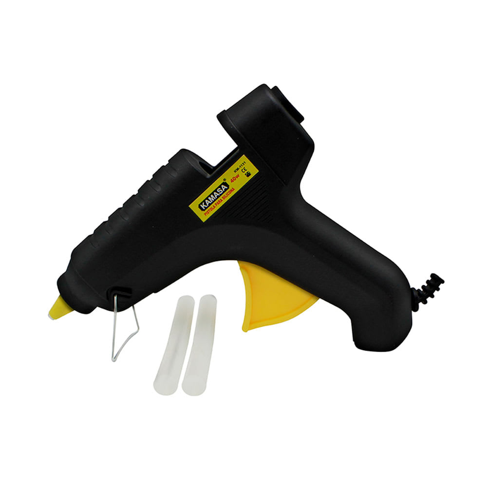 PISTOLA DE SILICONA 40 W KAMASA RESISTENTE AL CALOR