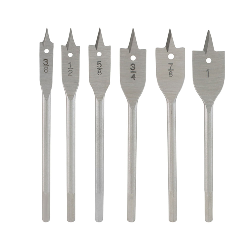 JUEGO DE MECHAS TIPO PALETA PARA MADERA 6 PIEZAS KAMASA