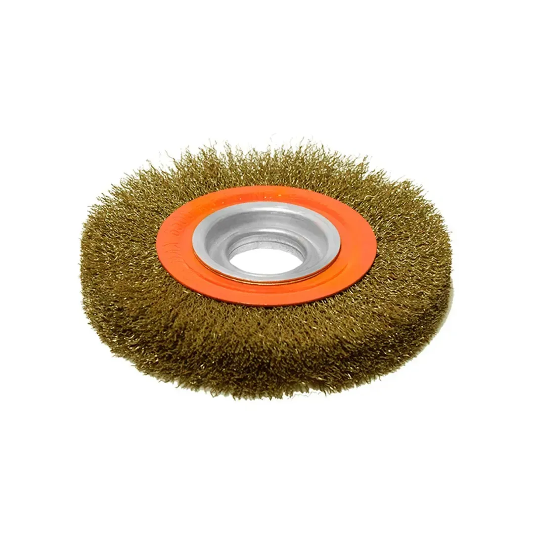 ESCOBILLA DE RUEDA 6'' DE ACERO NEGRO KAMASA1