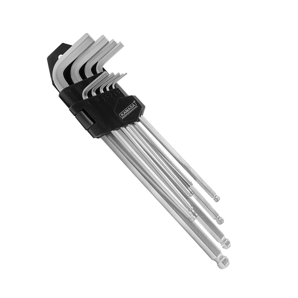 JUEGO LLAVE PUNTA BOLA 9 PIEZAS L KAMASA
