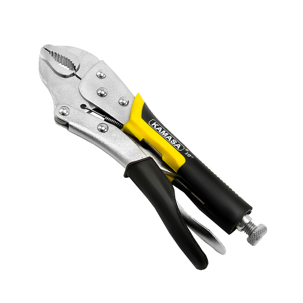 ALICATE DE PRESION 10 T/C AMARILLO DE ACERO CROMADO KAMASA