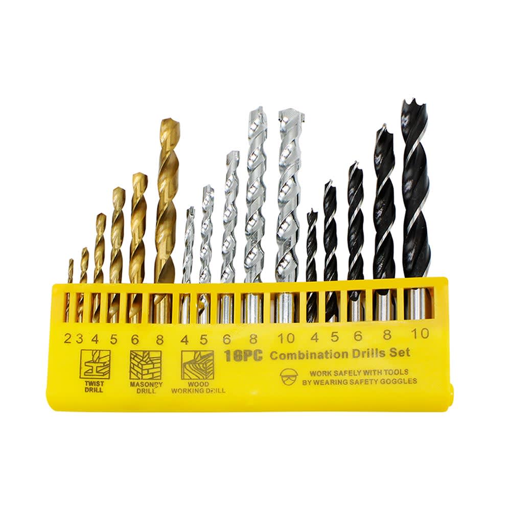 JUEGO BROCA PARA FIERRO 16 PIEZAS KAMASA1