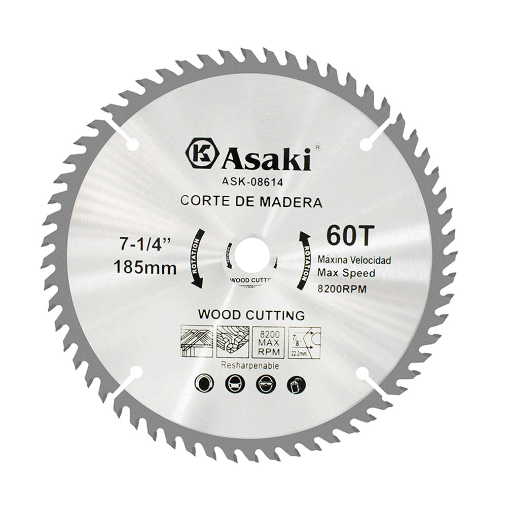 DISCO DE SIERRA 7-1/4