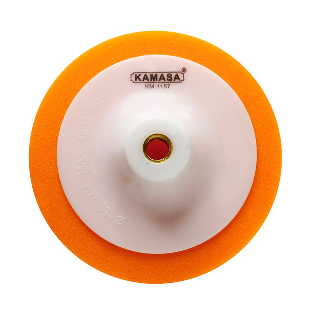 DISCO DE ESPONJA PARA PULIR 50X150MM EN COLOR NARANJA KAMASA