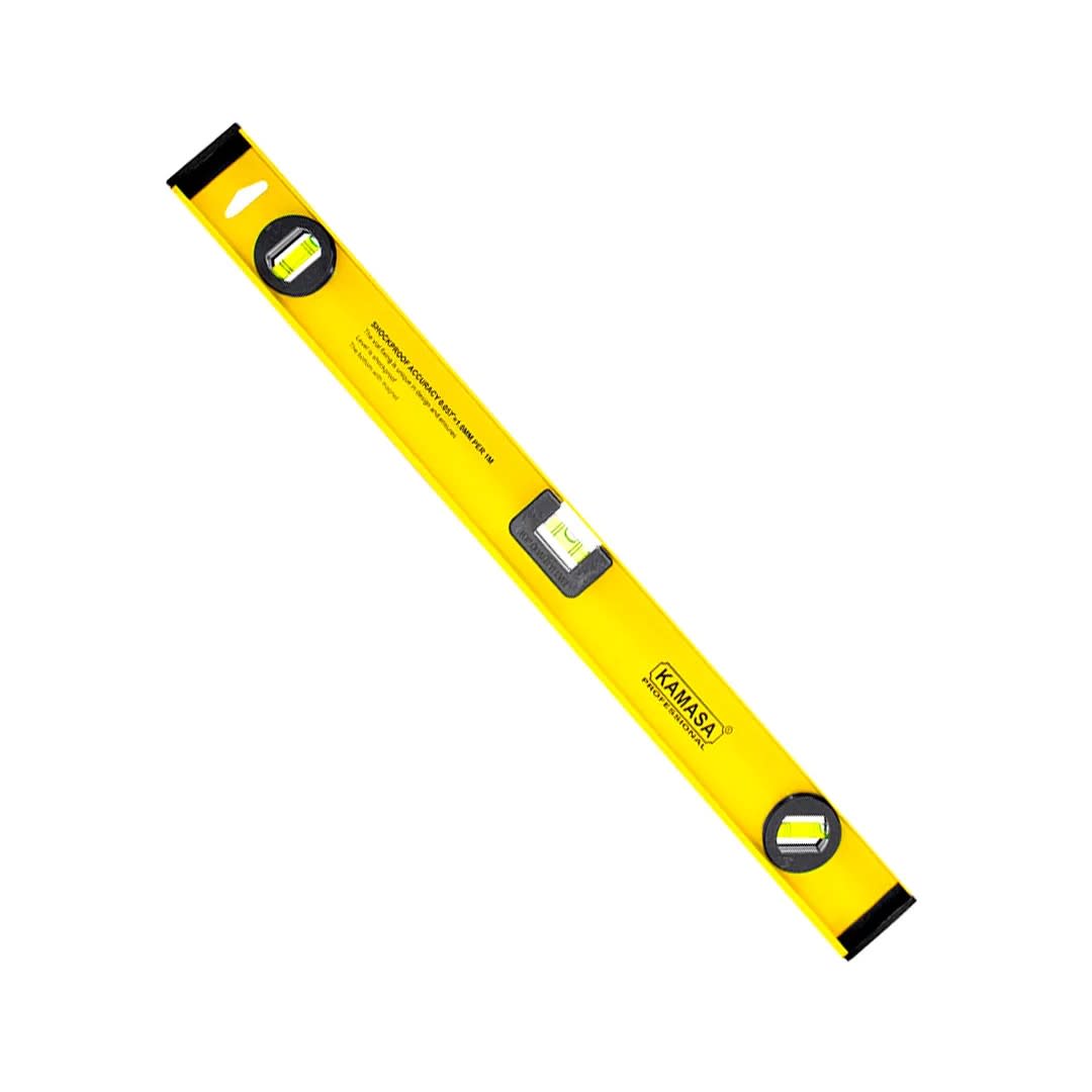 NIVEL DE ALUMINIO CON IMAN 24'' AMARILLO KAMASA
