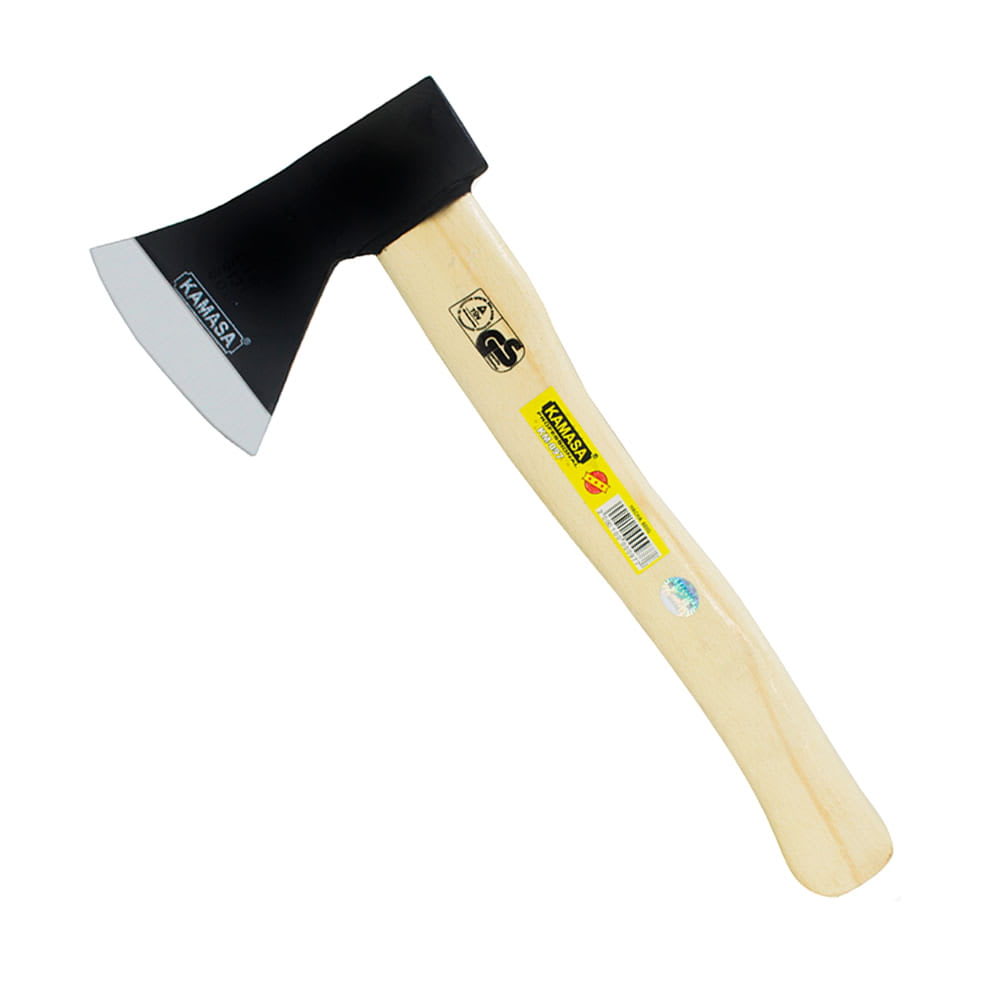 HACHA DE ACERO KAMASA 600GR CON PROTECTOR DE FILO