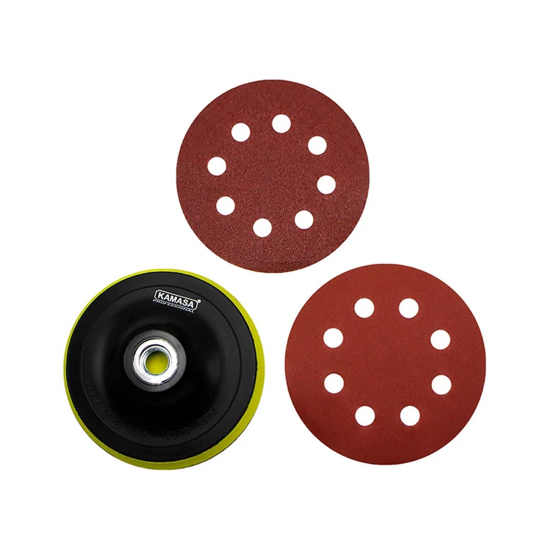 JUEGO DE ACCESORIOS PARA PULIR 6 PIEZAS 115MM KAMASA