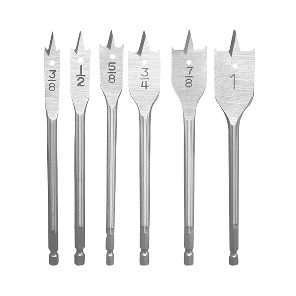 MECHAS PARA MADERA 6 PIEZAS 3/8