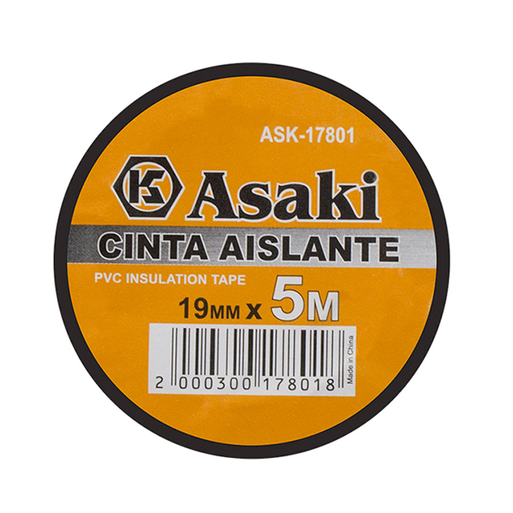 CINTA AISLANTE NEGRA 0.13MMX19MMX5Y KAMASA