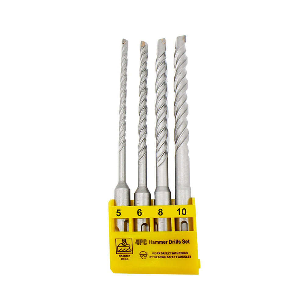 JUEGO BROCA PARA ROTOMARTILLO 4 PIEZAS KAMASA