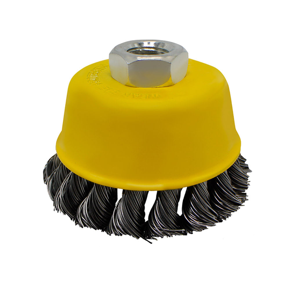 ESCOBILLA COPA 3'' ACERO KAMASA