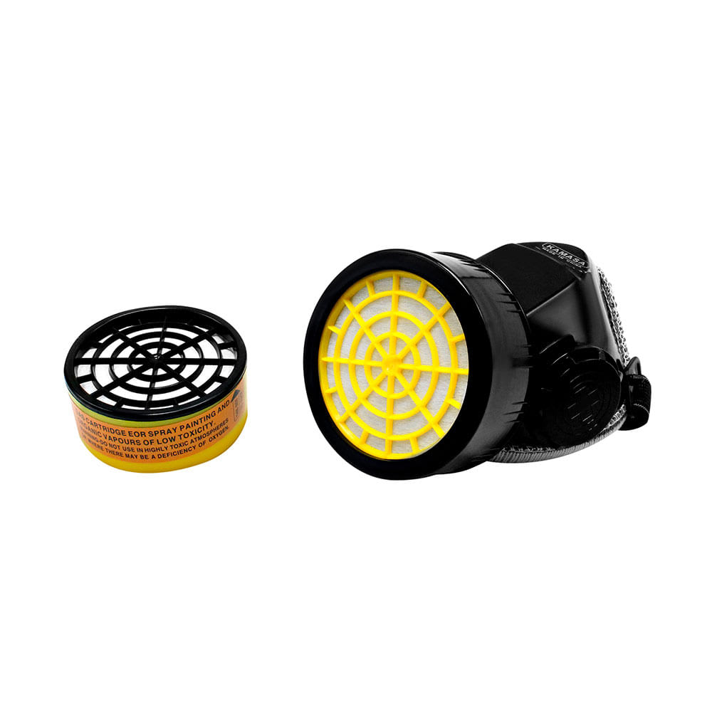 RESPIRADOR GM305 NEGRO DE PLASTICO KAMASA