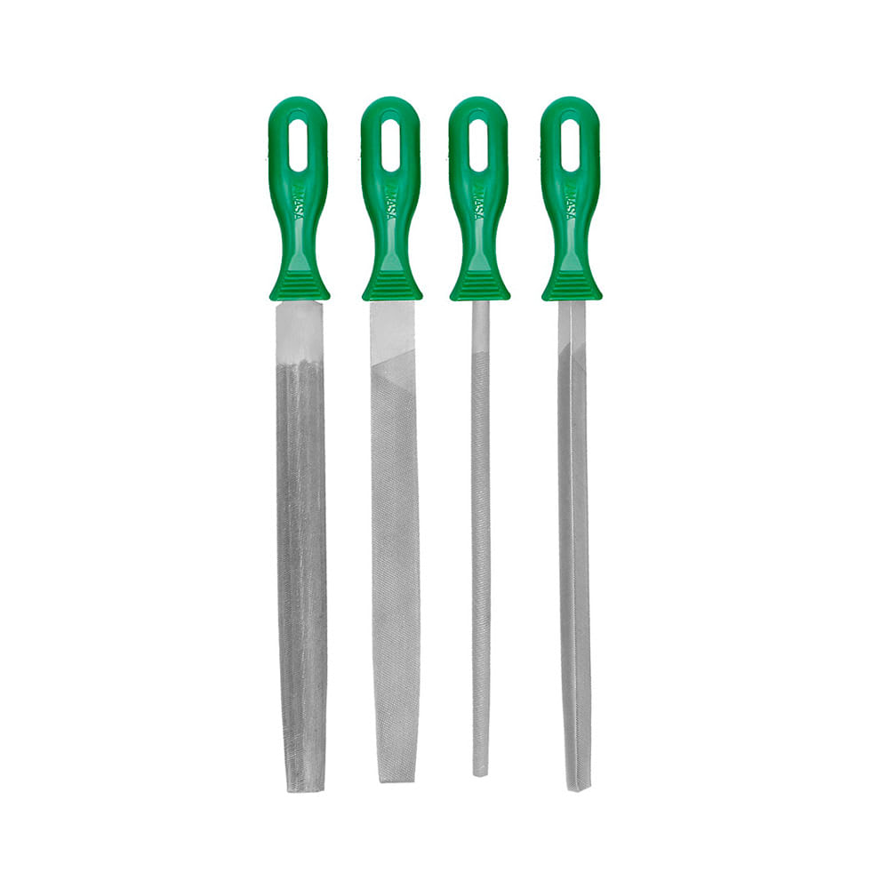 JUEGO LIMAS 8'' M/P 4 PIEZAS KAMASA