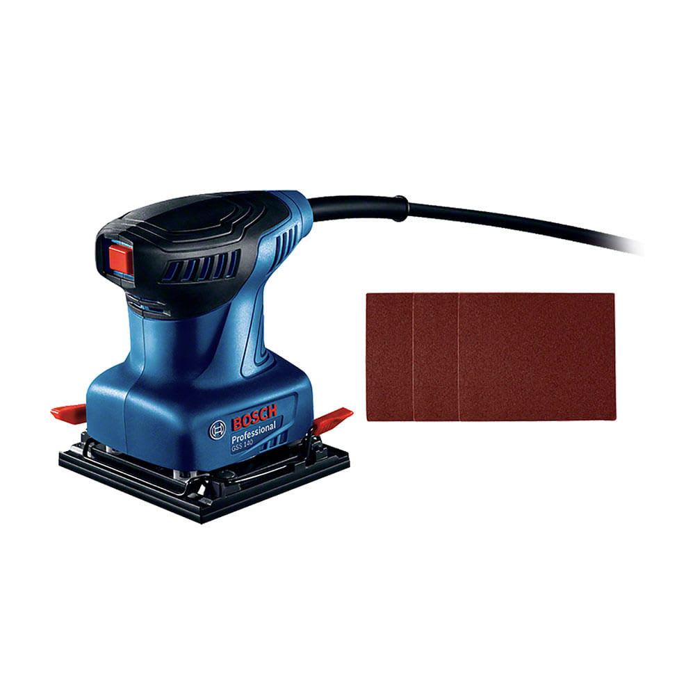 LIJADORA ORBITAL GSS 140 220W + 3 LIJAS BOSCH1