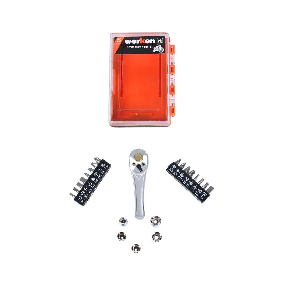 SET DADOS Y BITS 22 PIEZAS WERKEN3