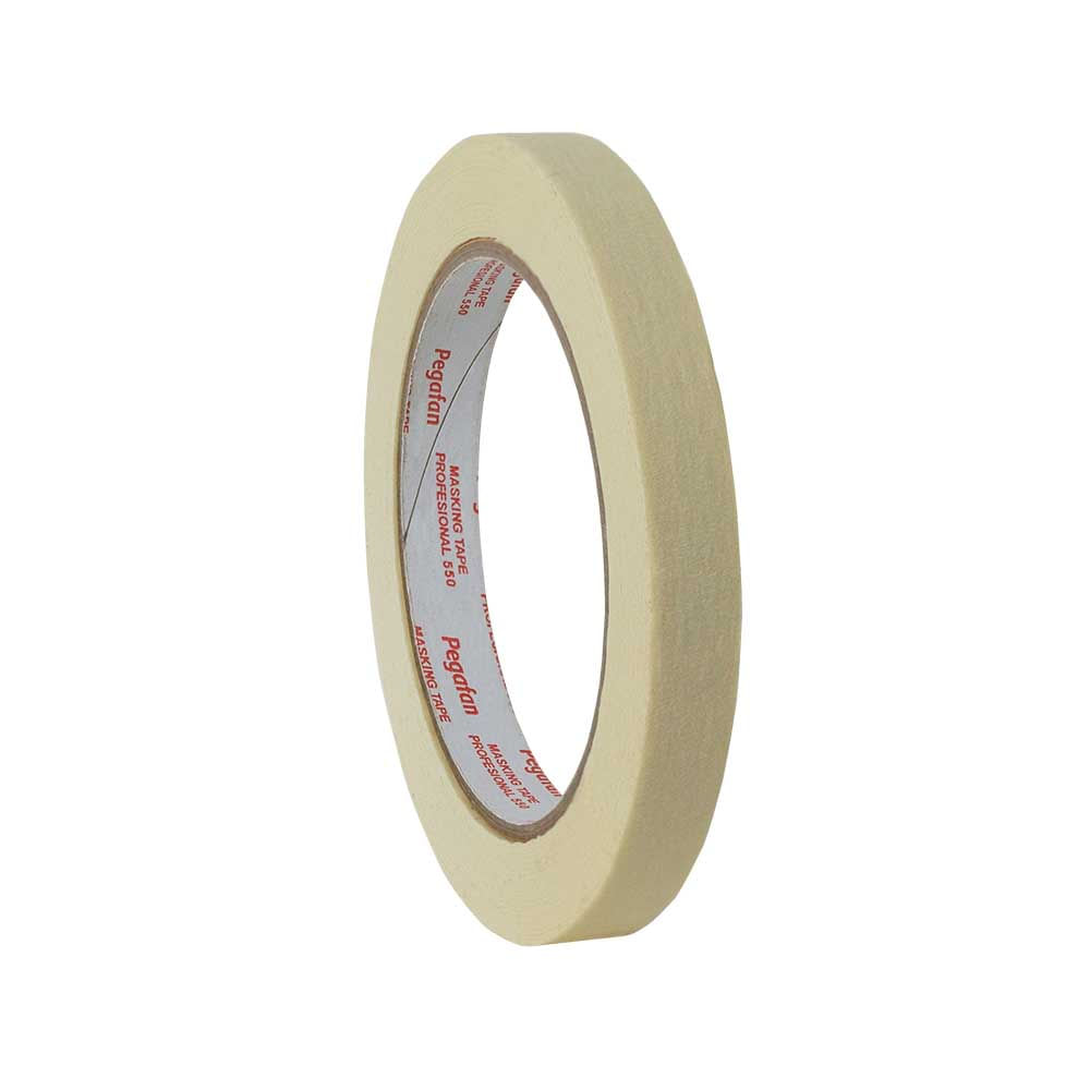 CINTA MASKING TAPE PROFESIONAL 550 PAPEL BLANCO 12MMX50M PEGAFAN