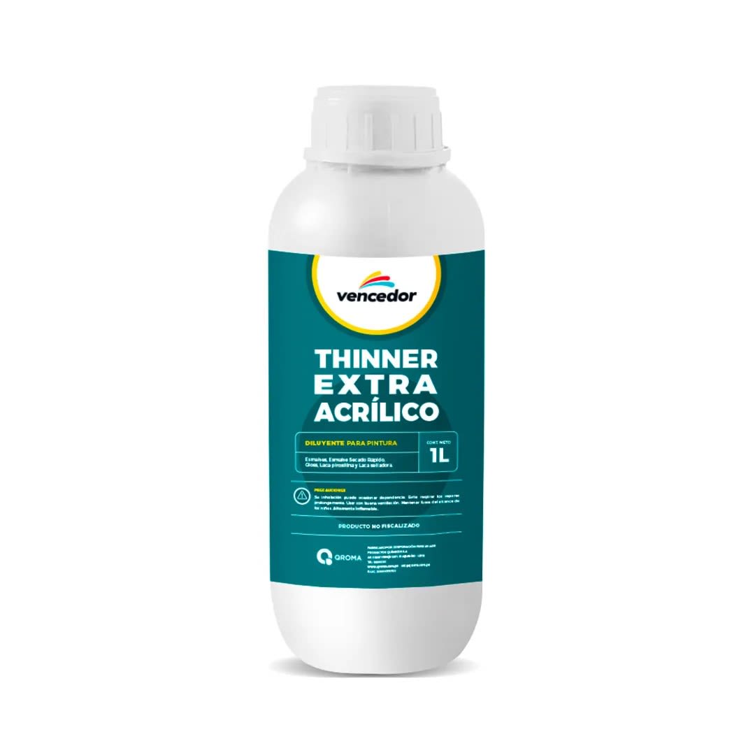 THINNER ACRILICO 1 LITRO VENCEDOR