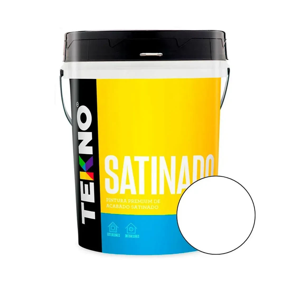 PINTURA SATINADA BLANCO 4 GALONES TEKNO