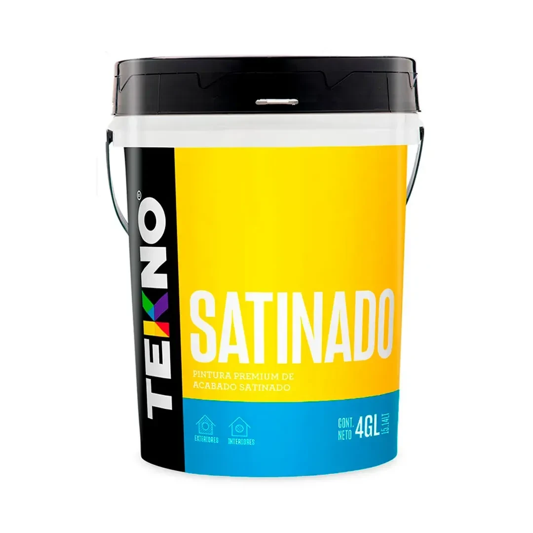 PINTURA SATINADA BLANCO 4 GALONES TEKNO3