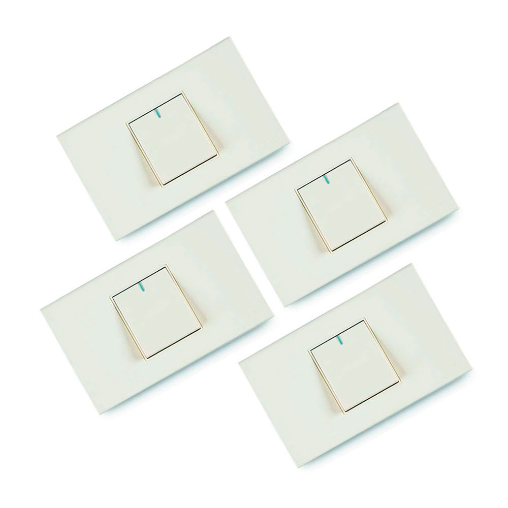 INTERRUPTOR SIMPLE CLASSIC 4 PACK ORANGE