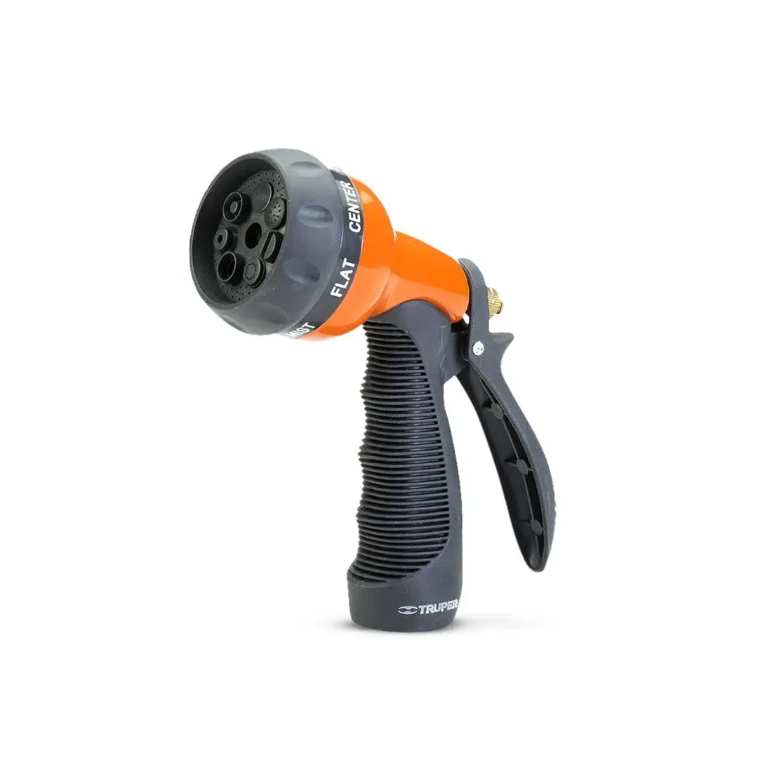 PISTOLA DE METAL PARA REGAR 8 FUNCIONES TRUPER