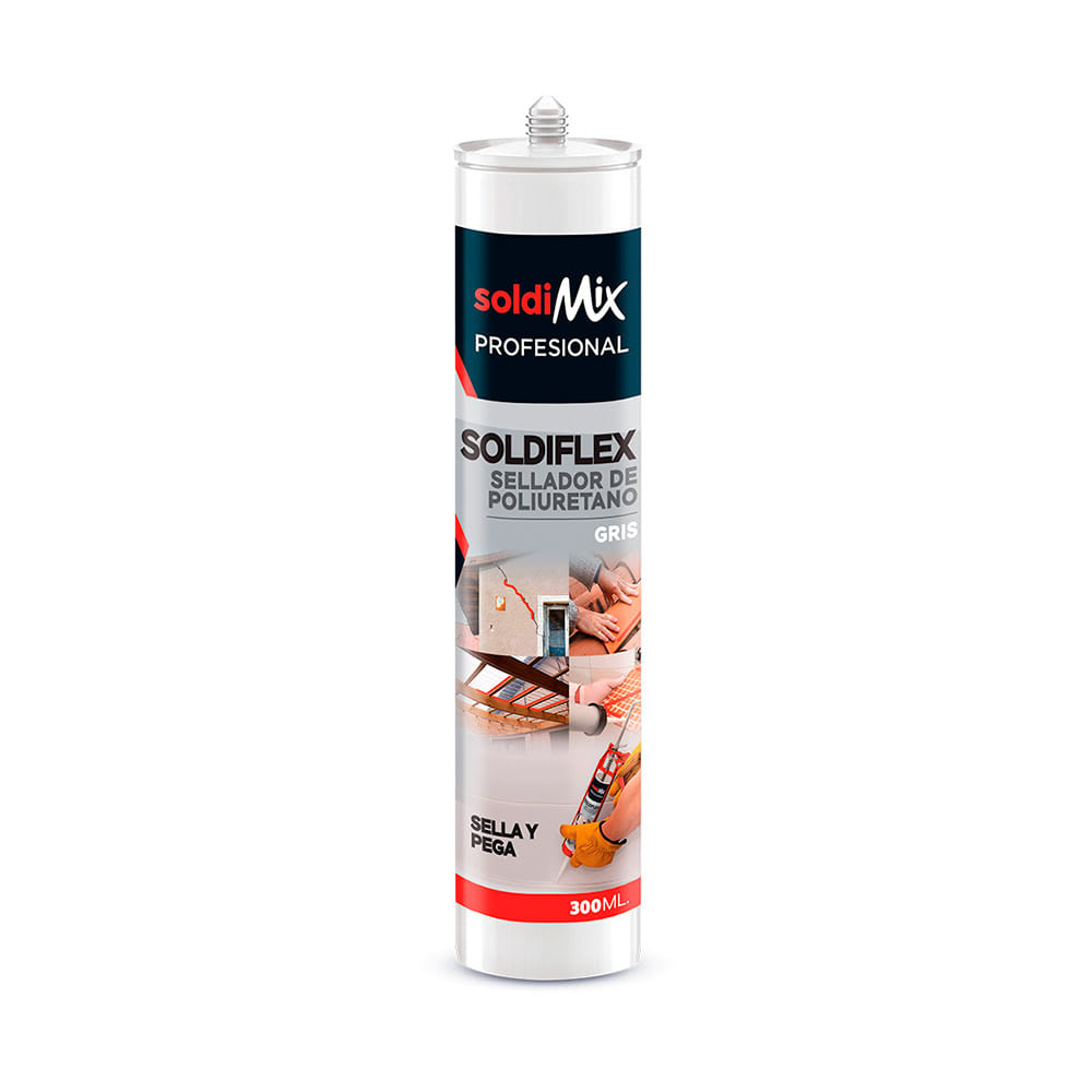 SELLADOR DE POLIURETANO SOLDIFLEX GRIS 300ML SOLDIMIX
