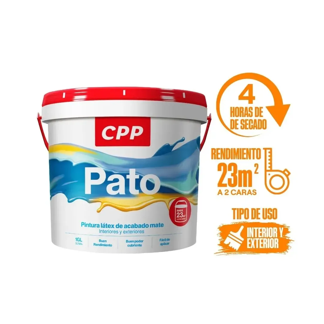 PINTURA LATEX PATO ARTICO 1 GALON CPP2