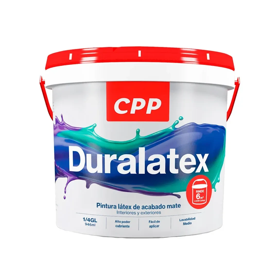 PINTURA LATEX DURALATEX BLANCO 1/4 GALON CPP3