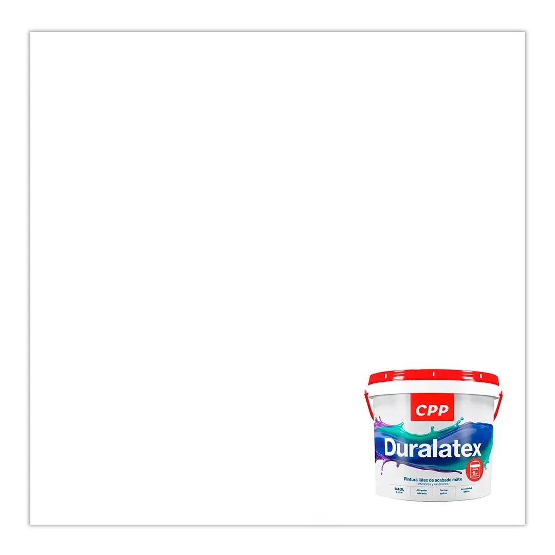PINTURA LATEX DURALATEX BLANCO 1/4 GALON CPP4