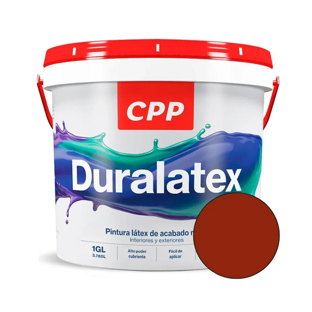 PINTURA LATEX DURALATEX ROJO TEJA 1 GALON CPP