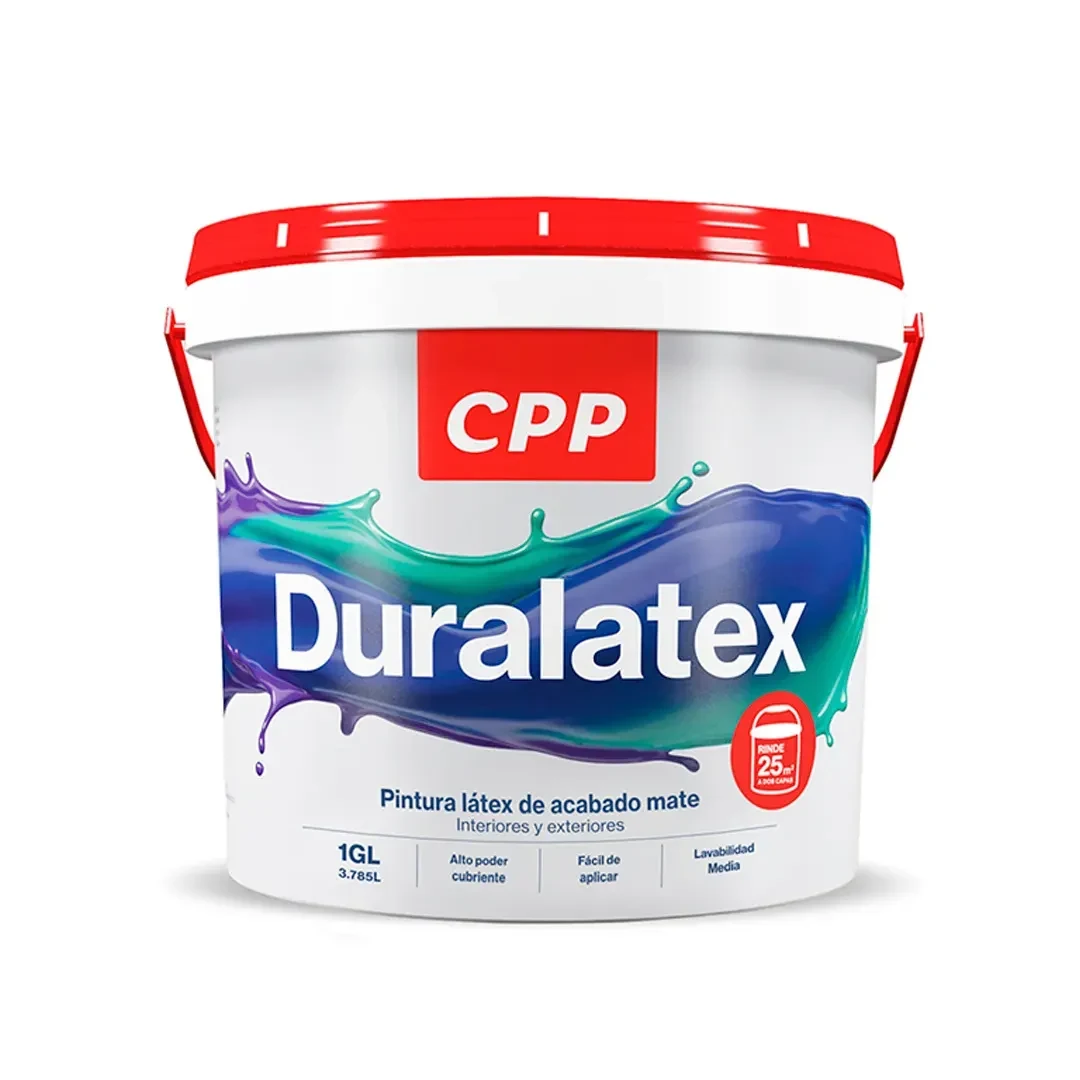 PINTURA LATEX DURALATEX ROJO TEJA 1 GALON CPP3