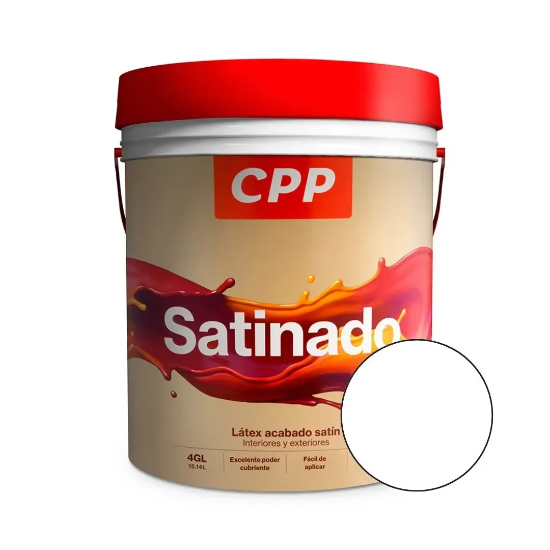 PINTURA LATEX SATINADO BLANCO 4 GALONES CPP