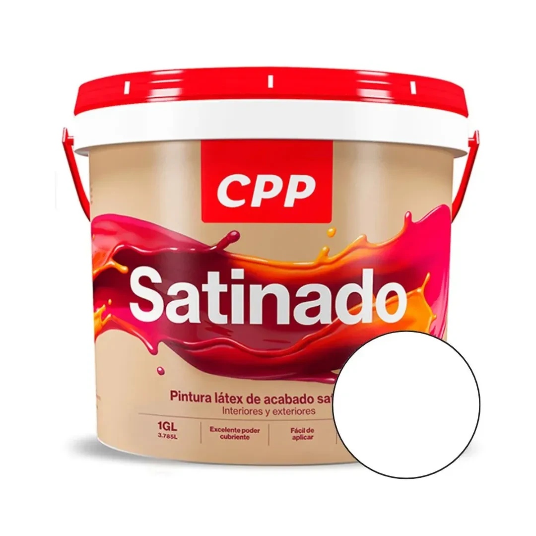 PINTURA LATEX SATINADO BLANCO 1 GALON CPP1