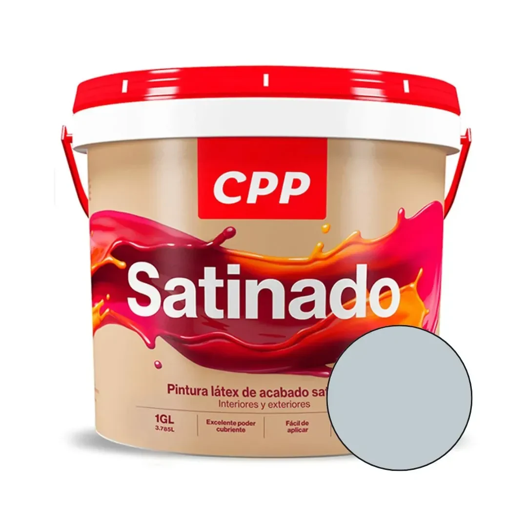 PINTURA LATEX SATINADO GRIS CLARO 1 GALON CPP1