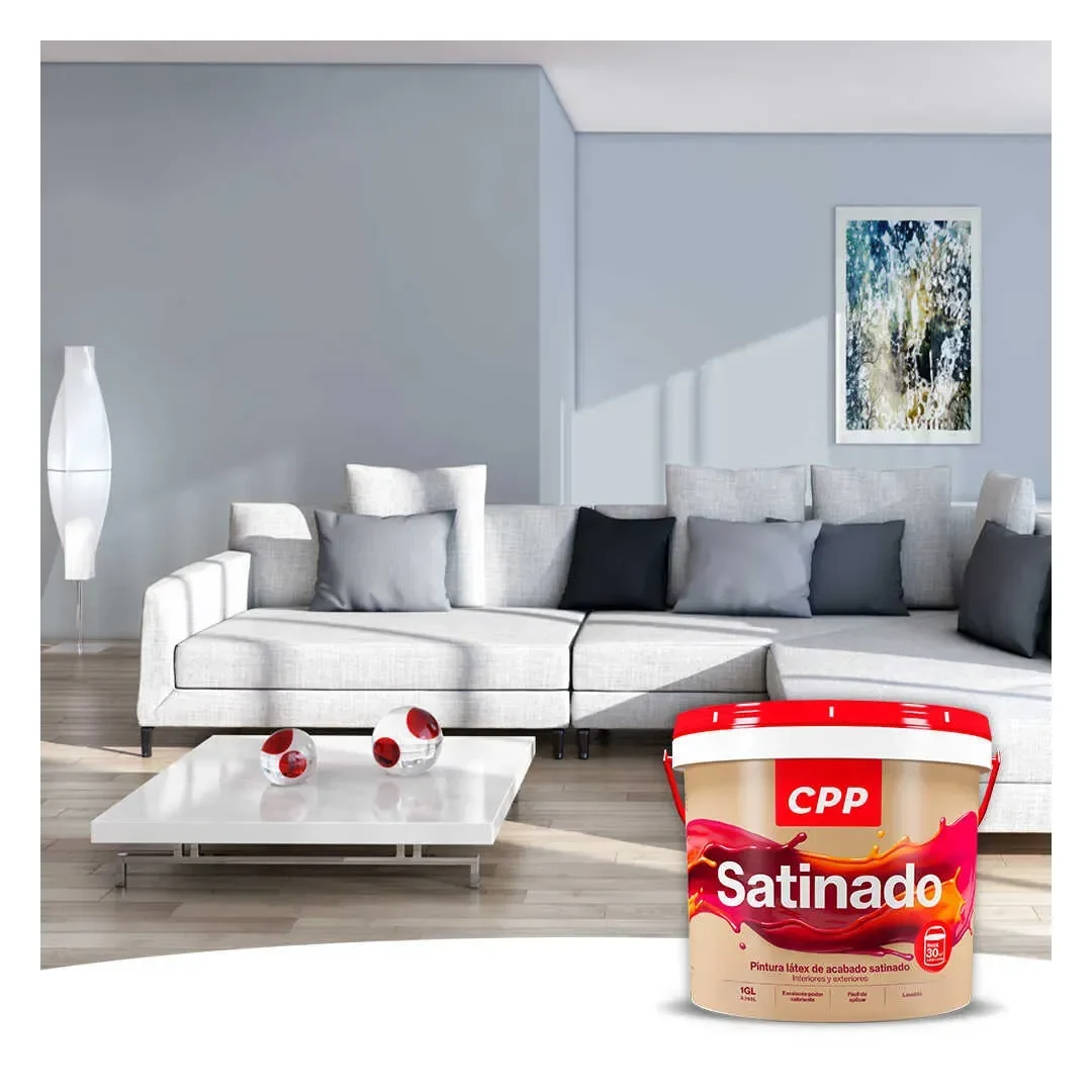 PINTURA LATEX SATINADO GRIS CLARO 1 GALON CPP4
